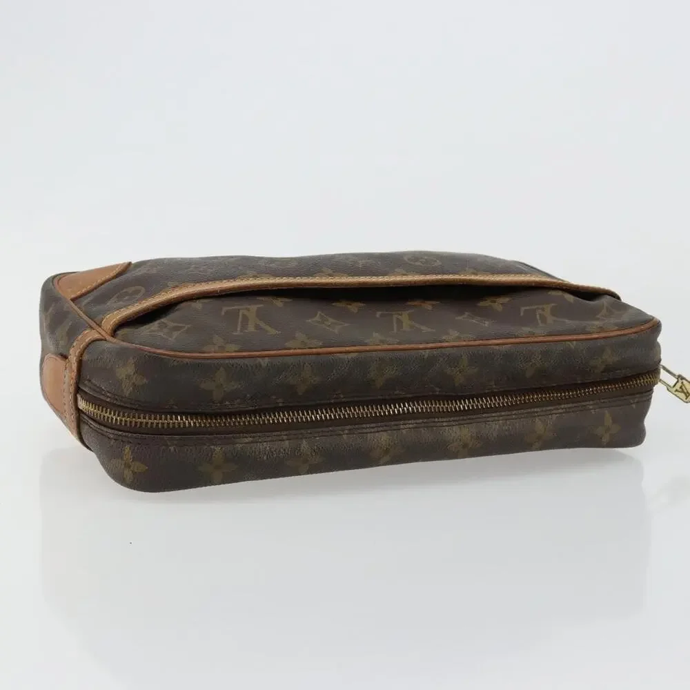 Louis Vuitton Monogram Compiegne 28 Clutch Bag Brown